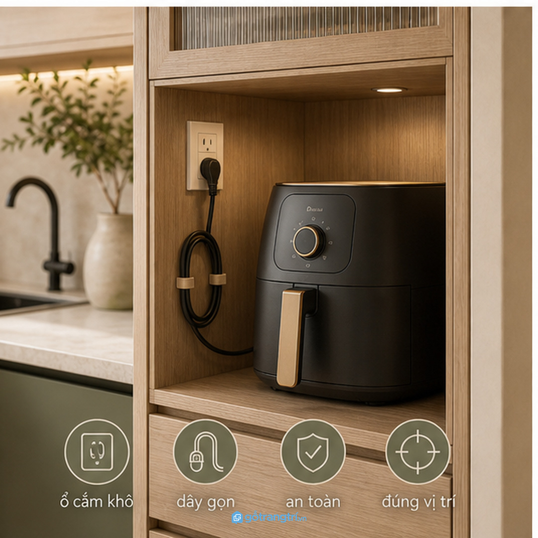 Giấu nồi chiên chỉ để đẹp có thể làm thiết bị khó dùng hơn