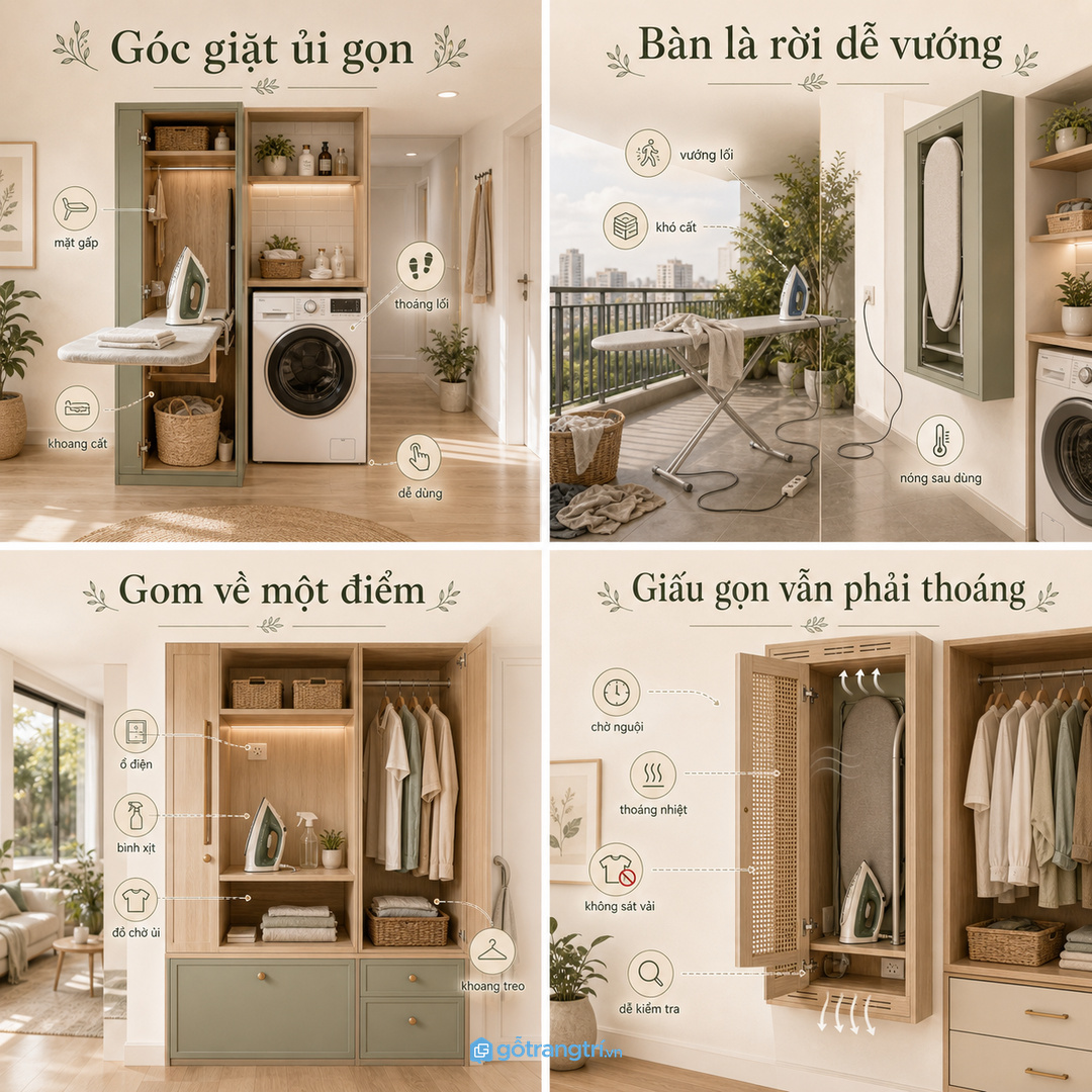 Không phải cứ giấu bàn là vào tủ kín là tiện và an toàn