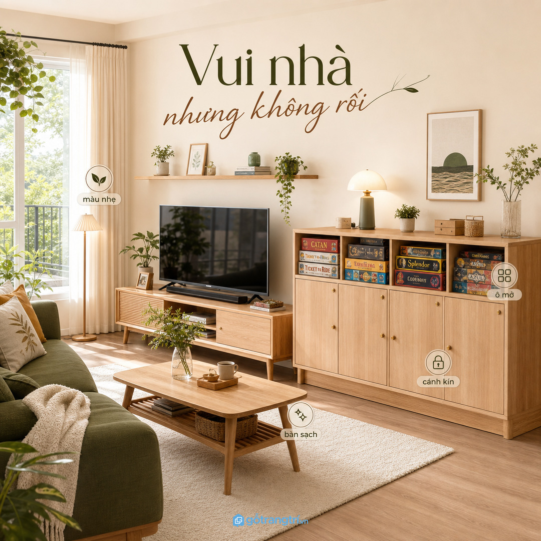 Điều dễ hiểu sai là tủ càng nhiều ô mở càng đẹp