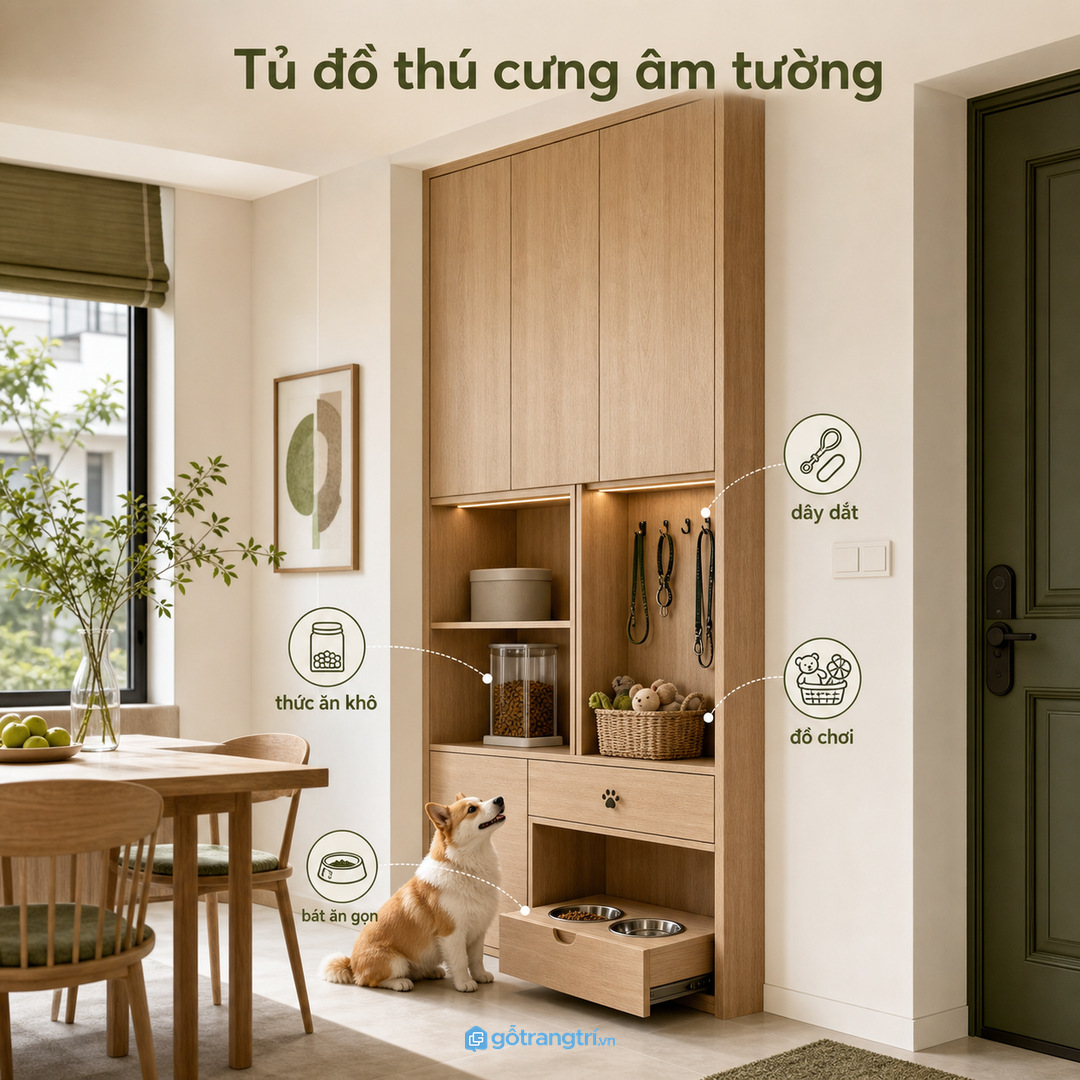 Thiết kế đúng giúp cả người và thú cưng đều dễ dùng