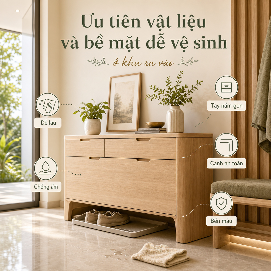 Khoang đồ sạch và đồ dùng dở nên được tách rõ để hạn chế mùi