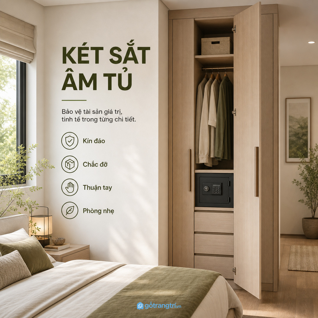 Điều dễ sai là chỉ chọn chỗ thật kín mà quên an toàn kết cấu
