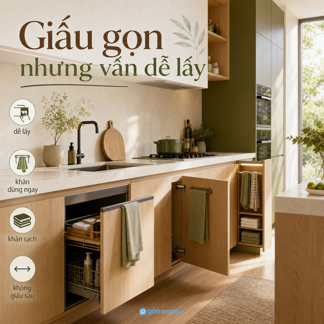Không phải khăn lau nào cũng nên giấu kín trong tủ