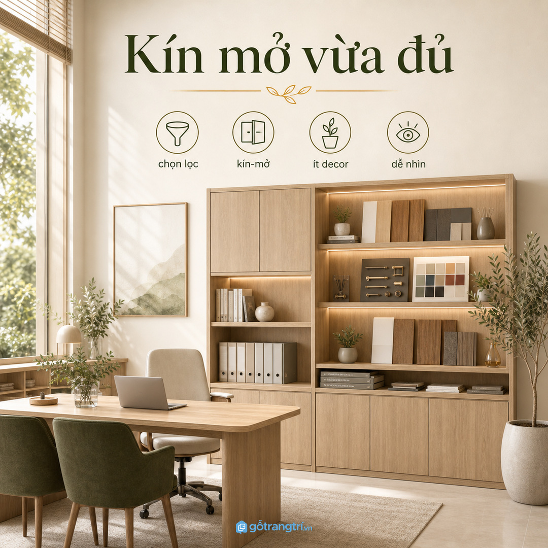 Đừng biến tủ mẫu thành kệ trưng bày quá nhiều thứ