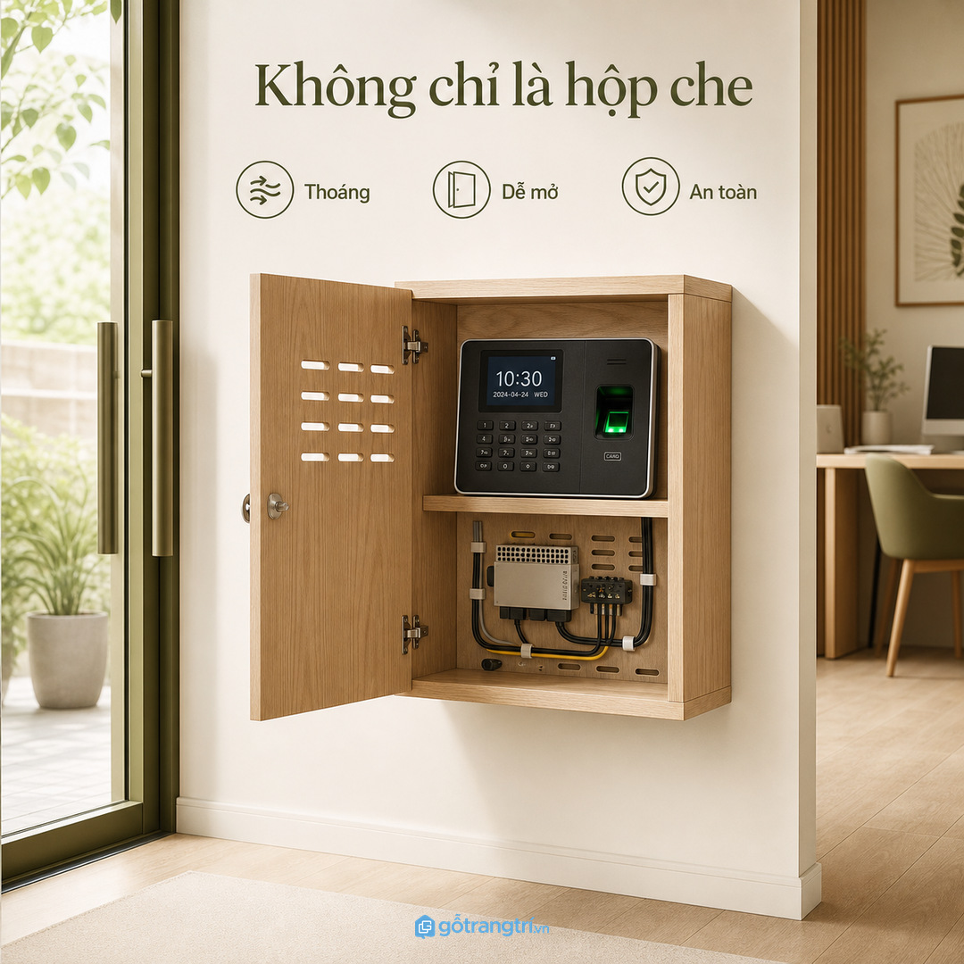 Đừng xem tủ chấm công chỉ là hộp che máy