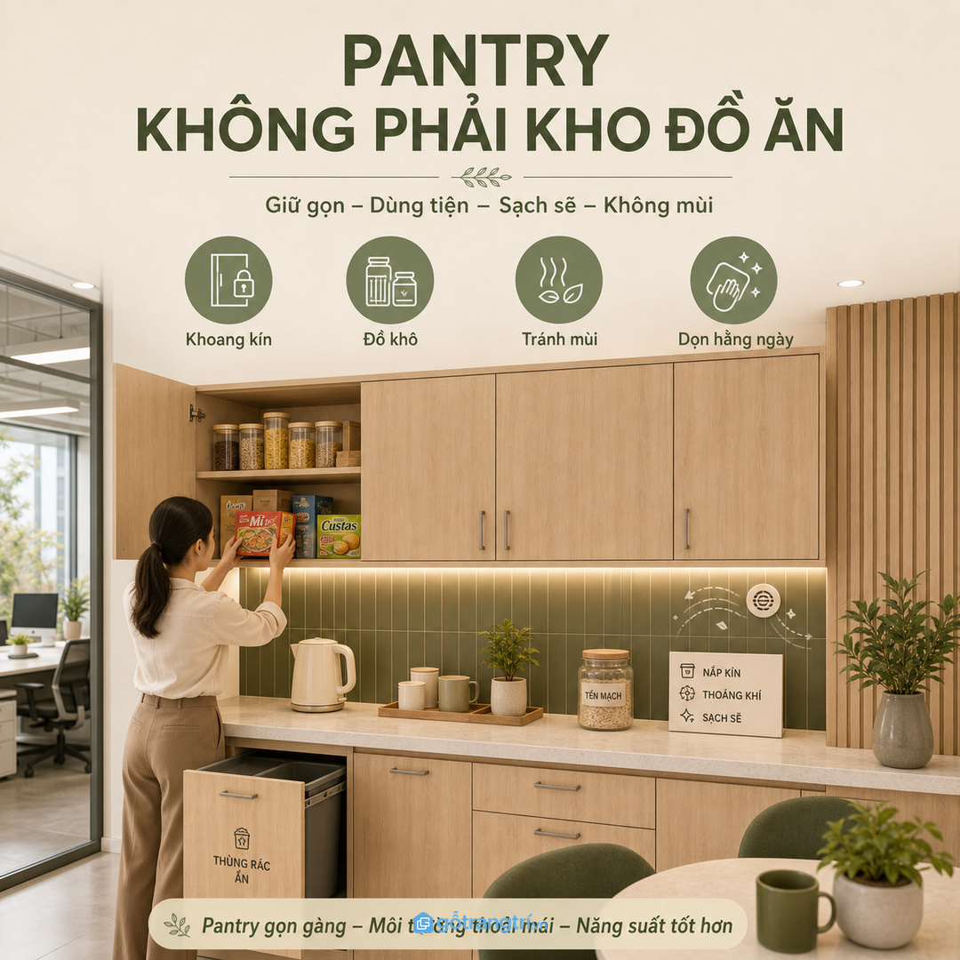 Pantry không phải kho đồ ăn lộ thiên