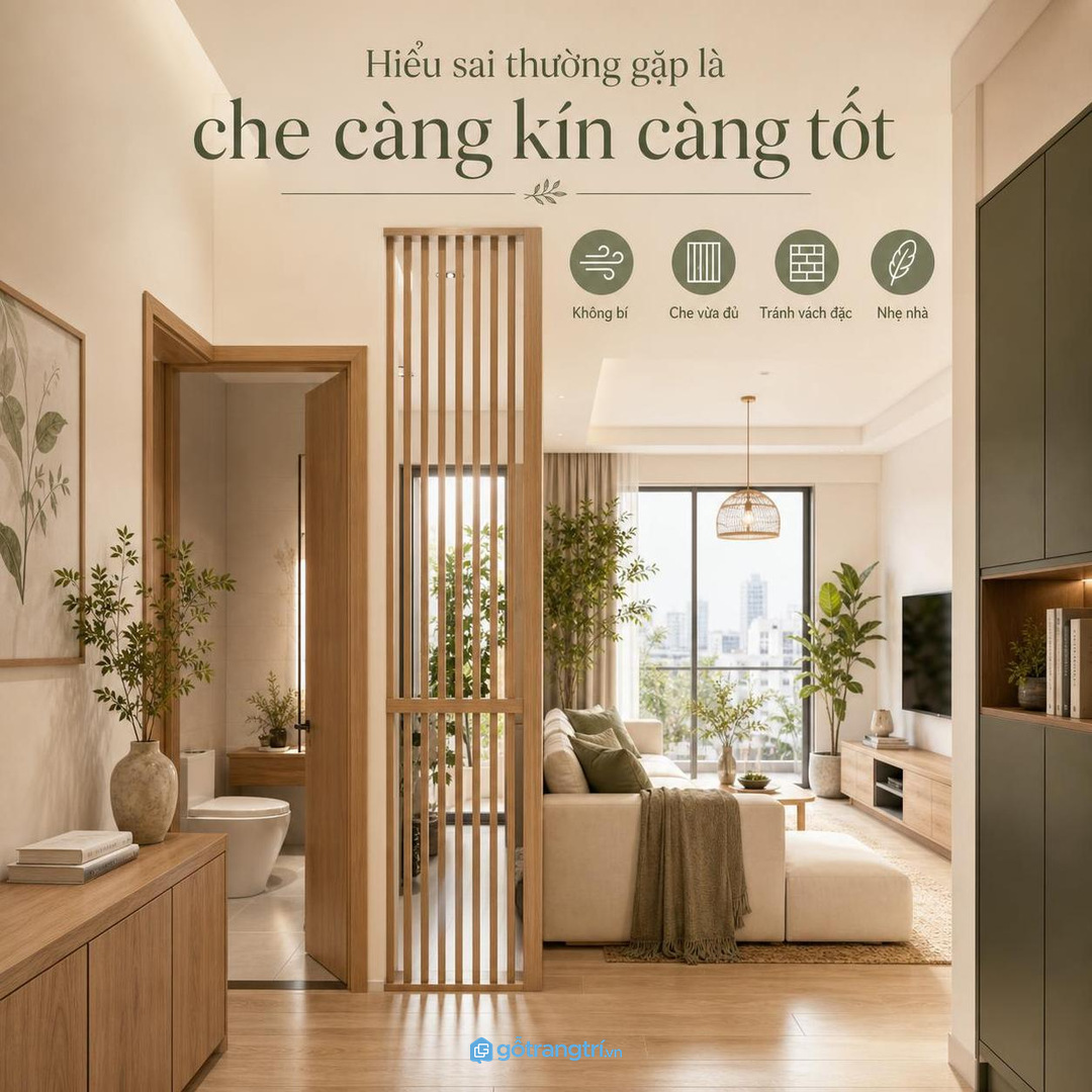 Hiểu sai thường gặp là che càng kín càng tốt