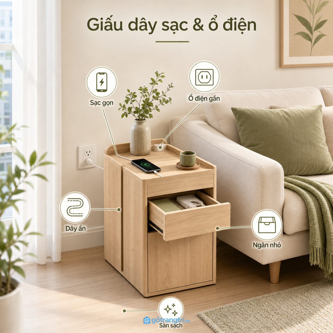 Đo chiều cao tay vịn sofa, chiều sâu bàn và lối đi trước khi đặt làm
