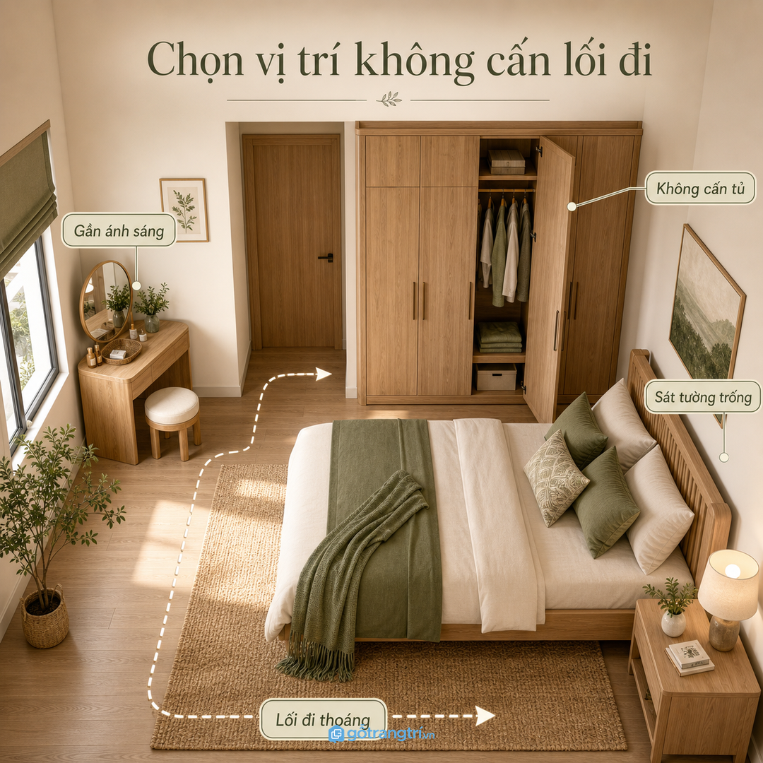 Hộc kín và khay chia đồ giữ mỹ phẩm gọn lâu hơn