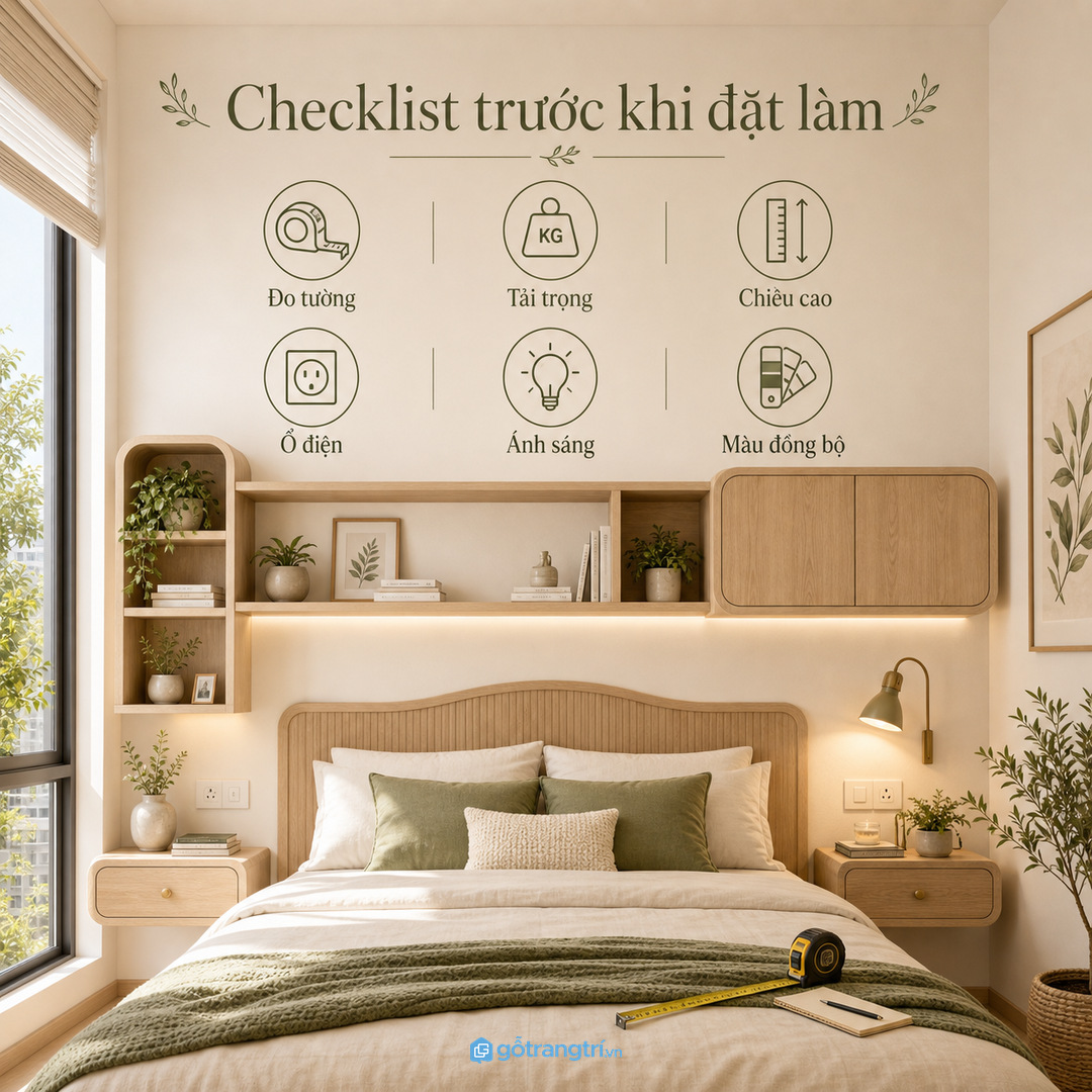Chọn độ sâu vừa đủ cho sách và đồ đọc mỗi tối