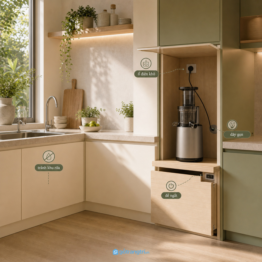 Khoang máy ép cần ổ điện khô và dây gọn