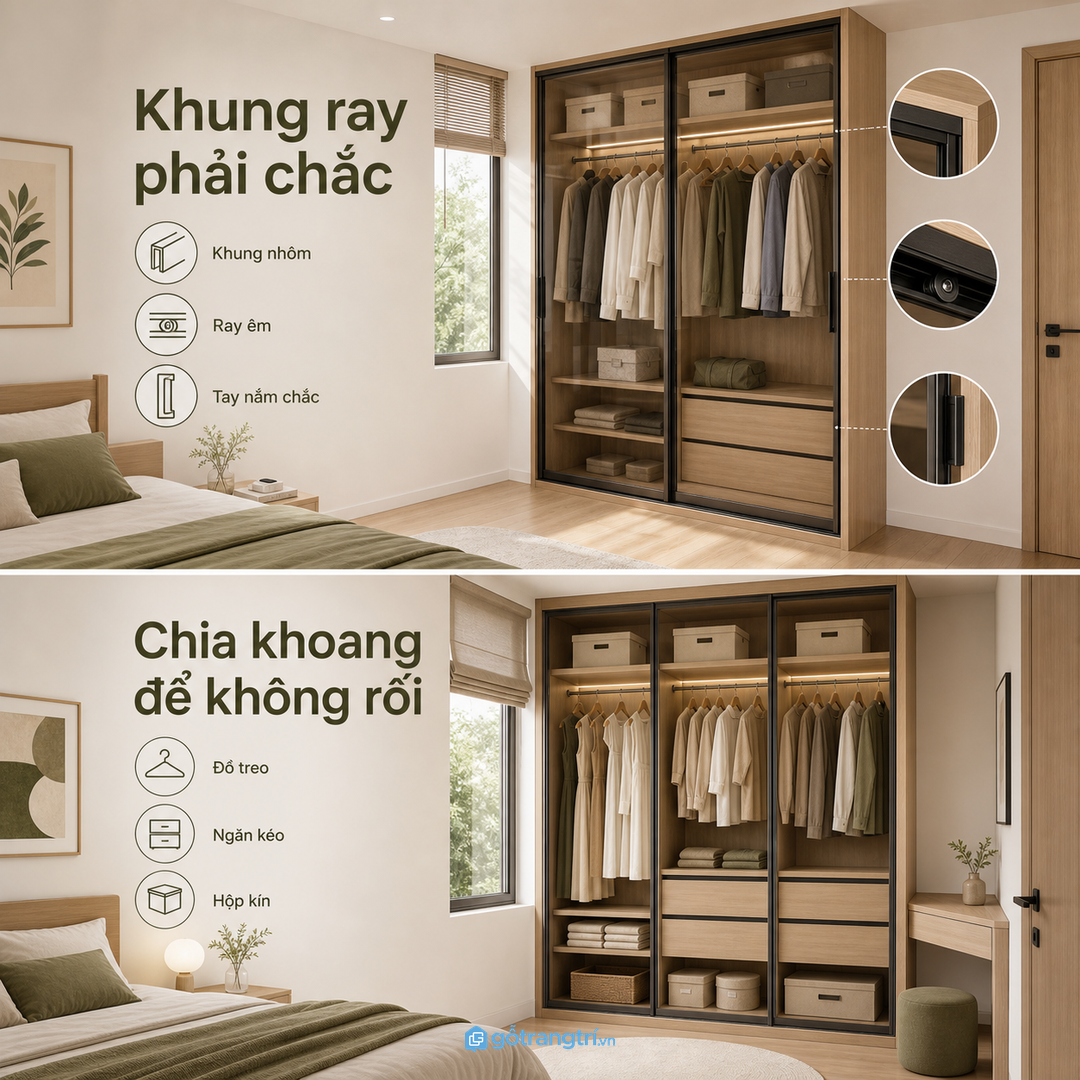 Kính mờ, kính trà và kính sọc cho từng mức độ che đồ