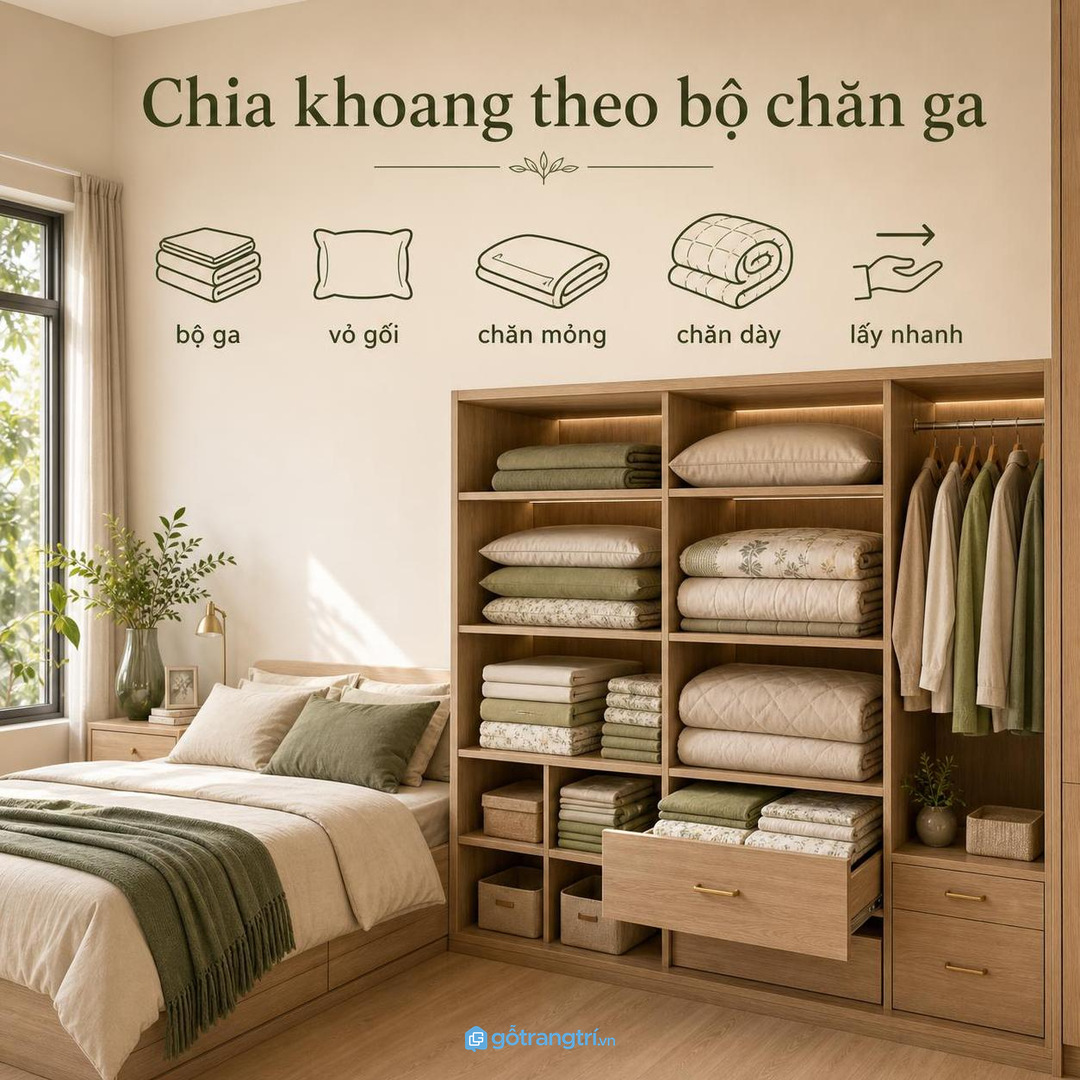 Đo đúng vị trí trước khi làm tủ