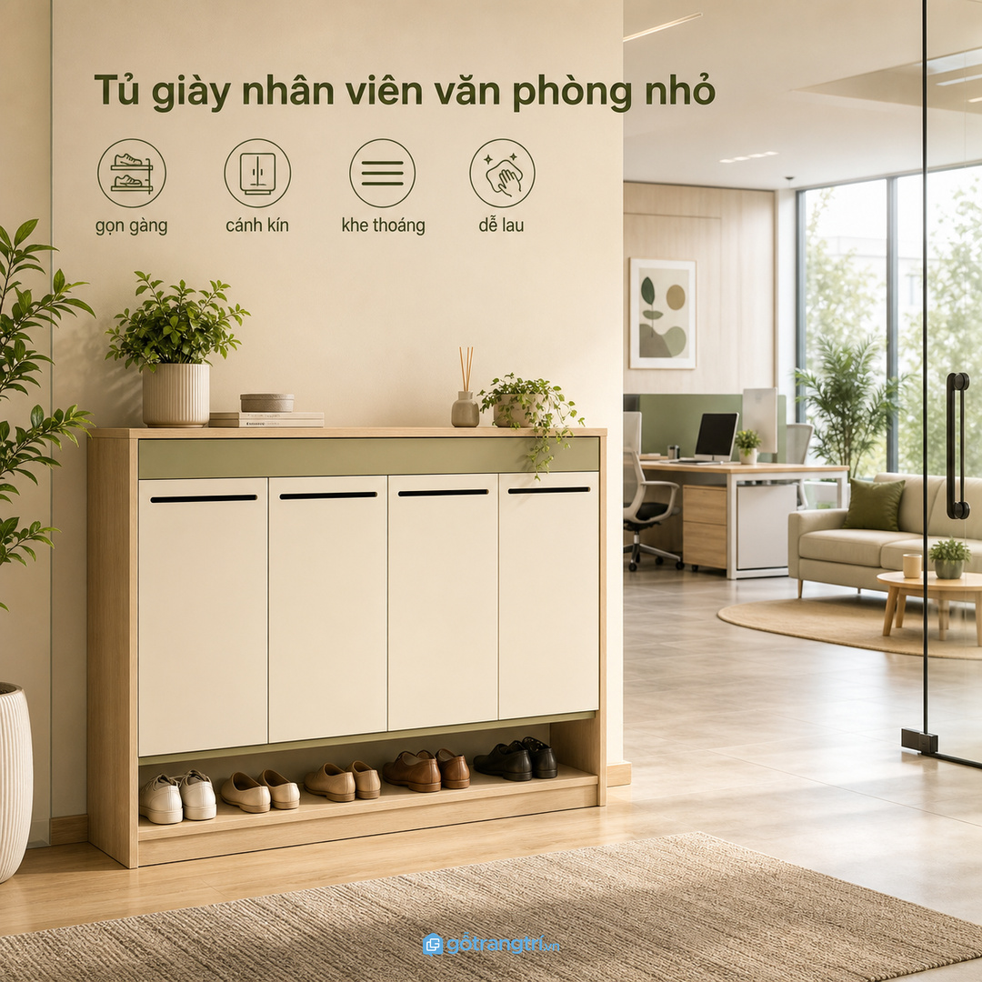 Đo số người, ca làm và lối đi trước khi chốt kích thước tủ