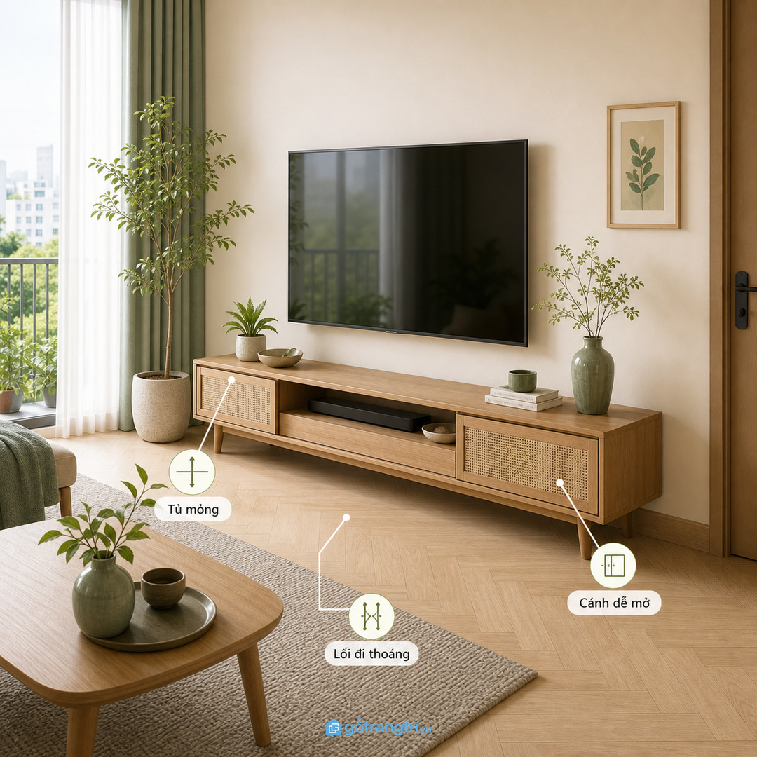 Chia khoang theo modem, router, ổ cắm và đầu thu