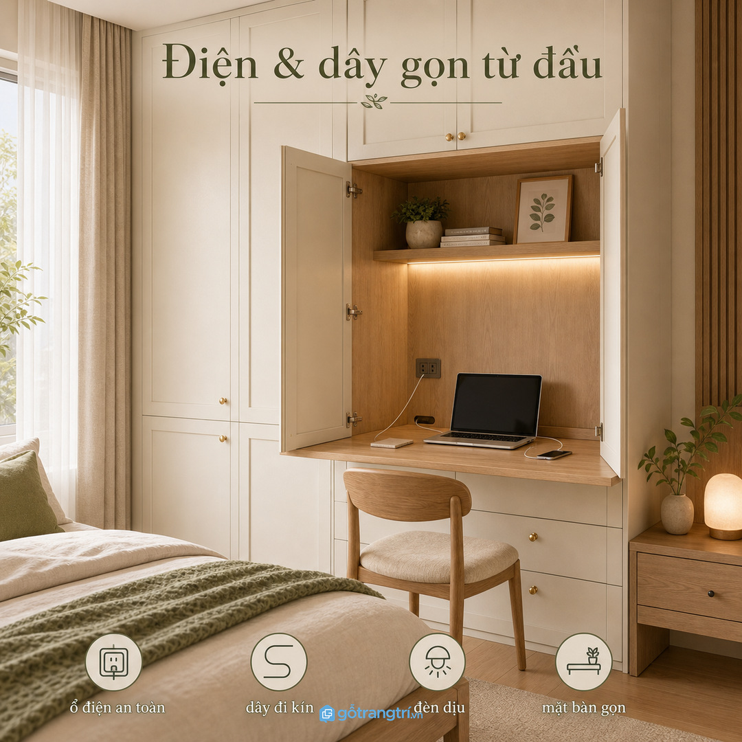 Thiết kế điện, đèn và đường dây ngay từ đầu