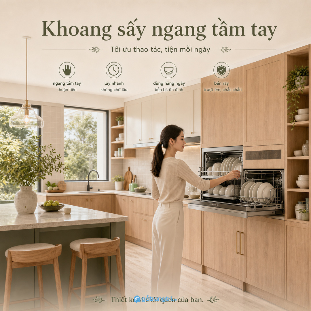 Ổ điện khô, vật liệu chống ẩm và bề mặt dễ lau quanh máy