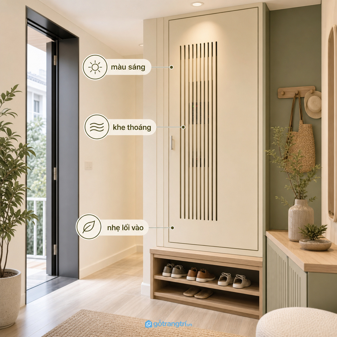 Vật liệu, bản lề và khe thoáng giúp tủ che điện dùng bền hơn