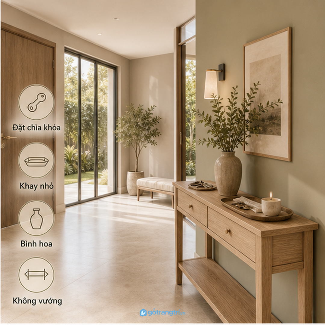 Chọn vật liệu cùng ngôn ngữ với phòng khách