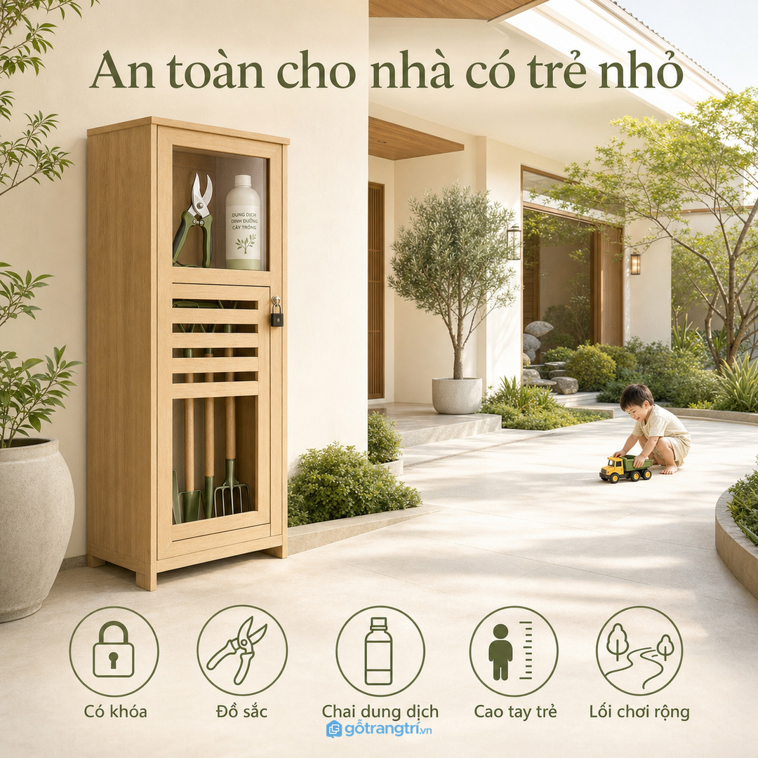 Chia khoang theo thói quen dùng để mỗi món có đúng vị trí
