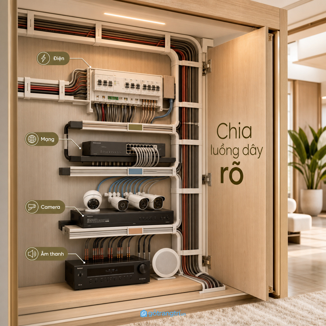 Đo thiết bị thật trước khi chia module tủ kỹ thuật