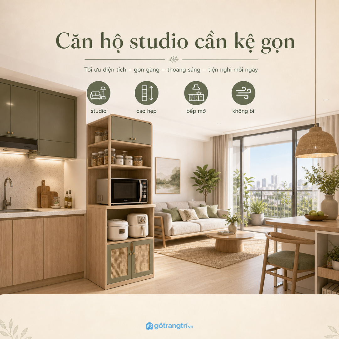 Ưu tiên vật liệu dễ lau và đồng bộ với bếp hiện hữu