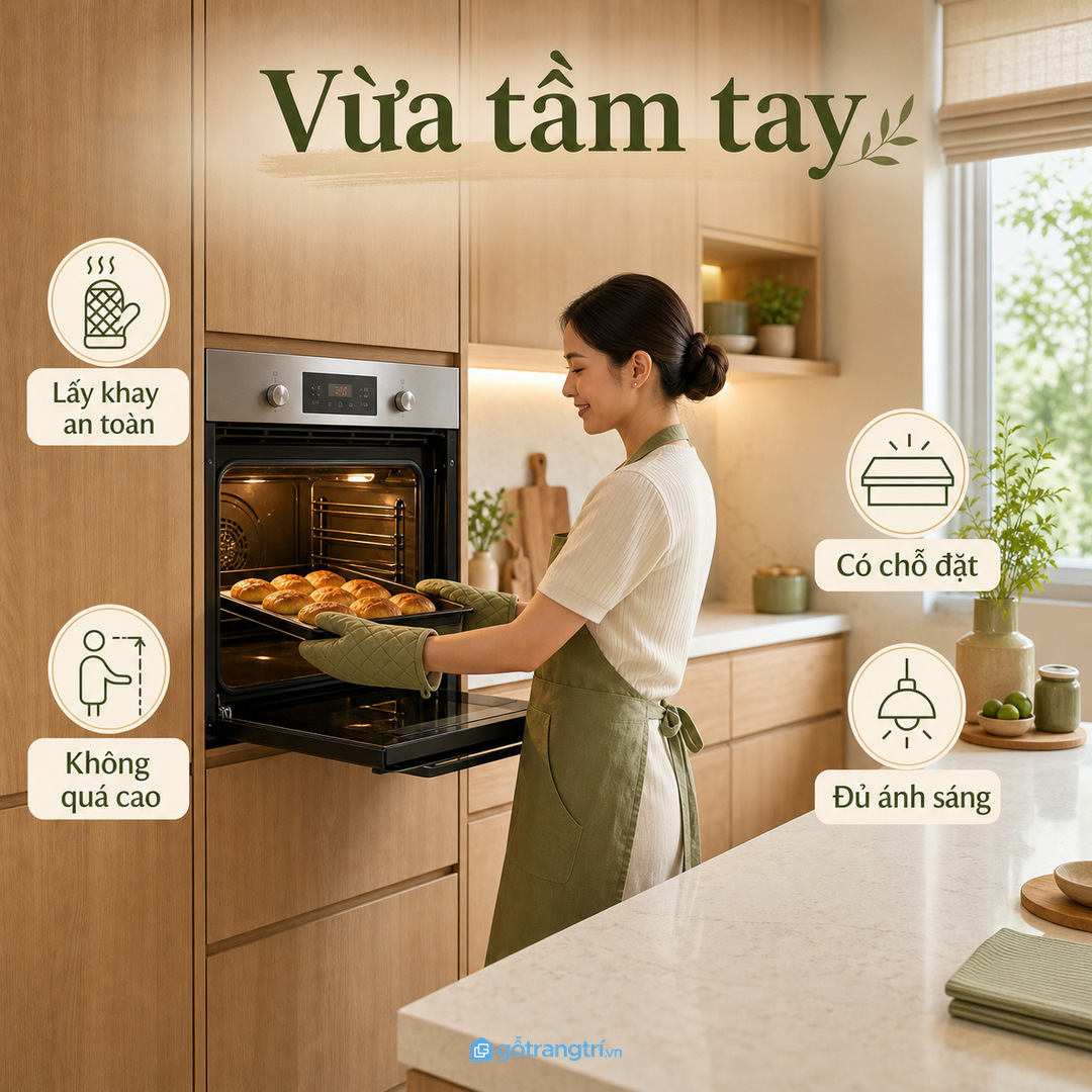 Ổ điện và khe thoáng cần được tính trước khi sản xuất tủ
