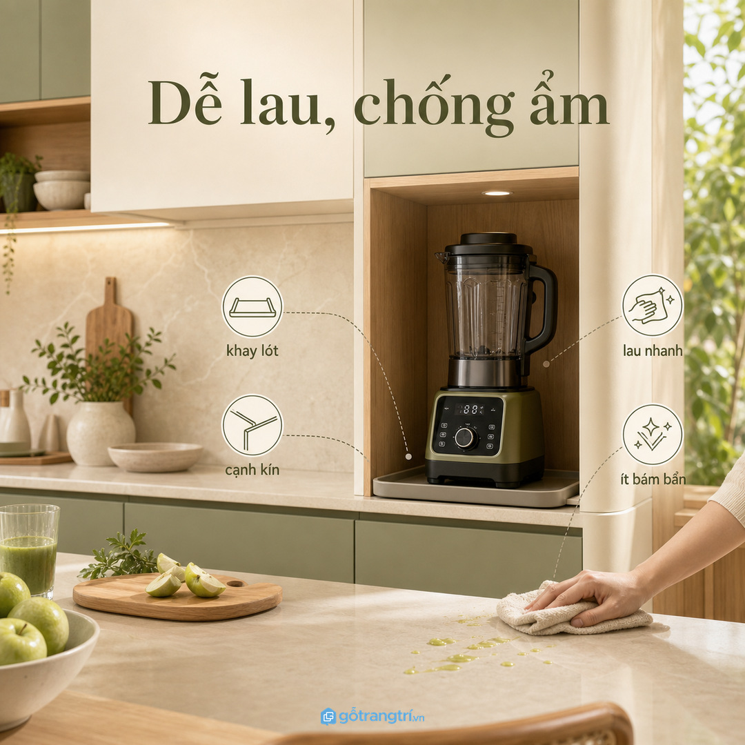 Ổ điện khô và dây gọn giúp dùng thiết bị an toàn hơn