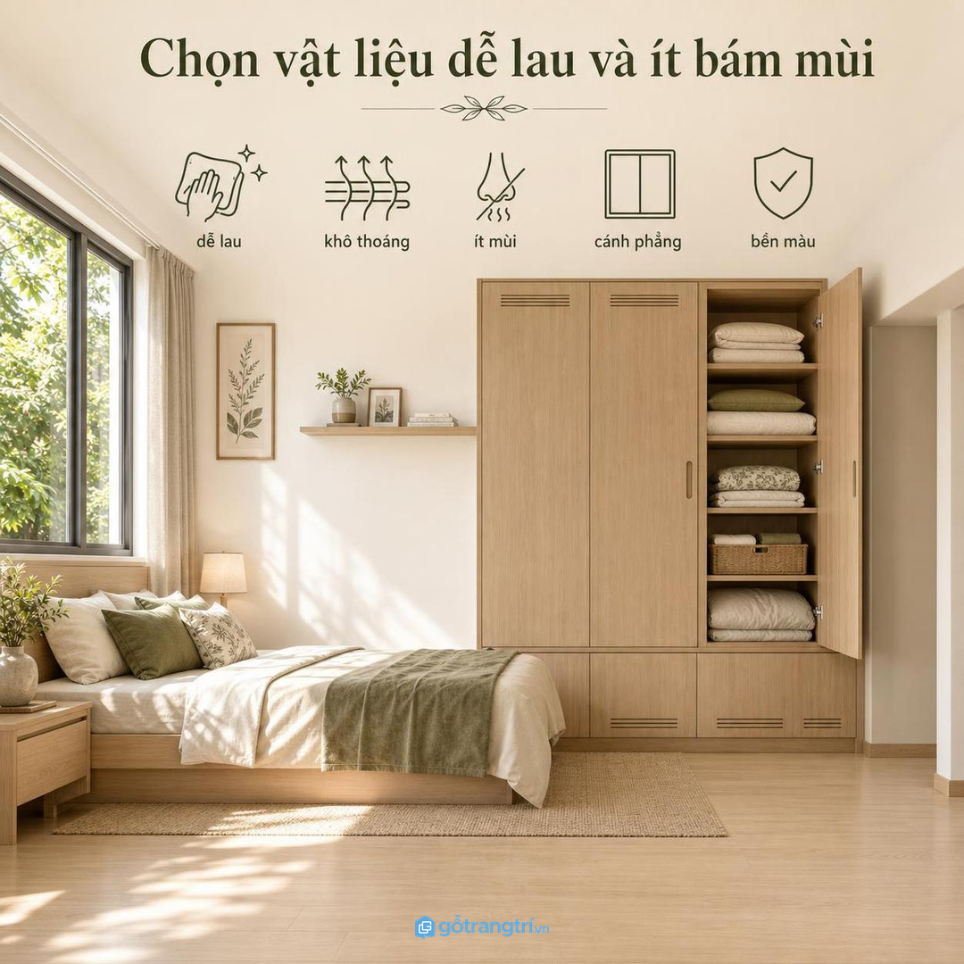 Chia khoang theo bộ chăn ga thật