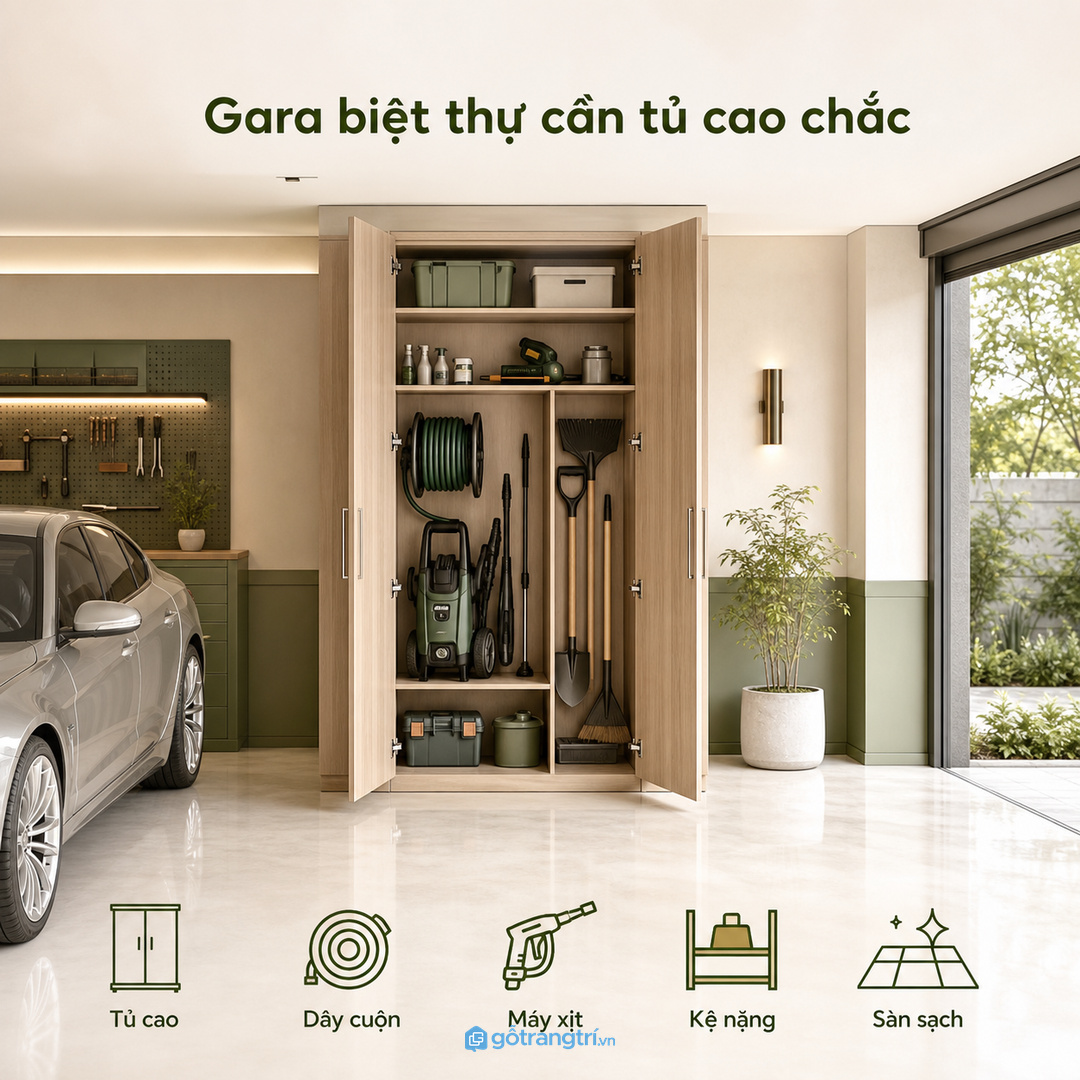 Tủ có khóa giúp đồ sắc và dung dịch chăm cây an toàn hơn với trẻ nhỏ