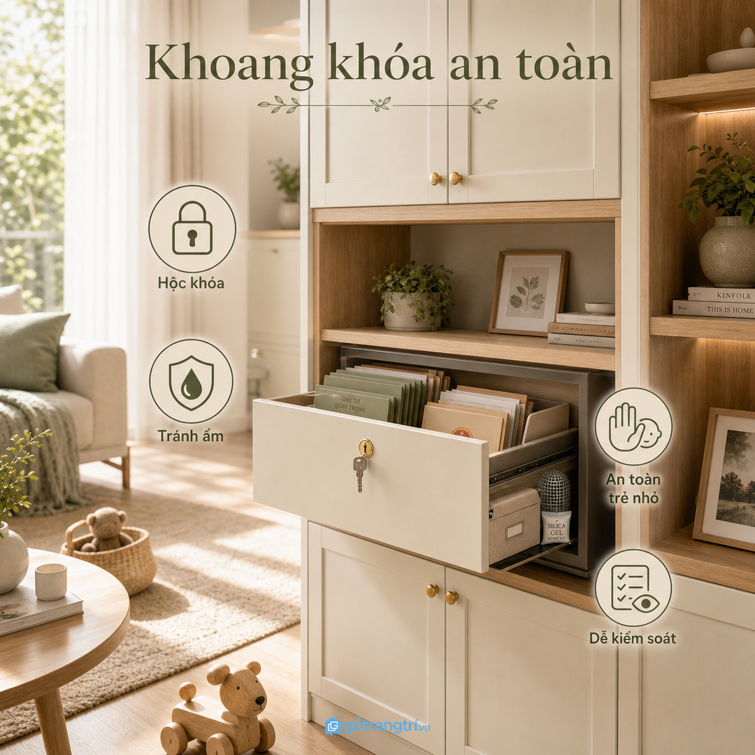 Ưu tiên cánh phẳng, dễ lau và có khóa nhẹ khi cần