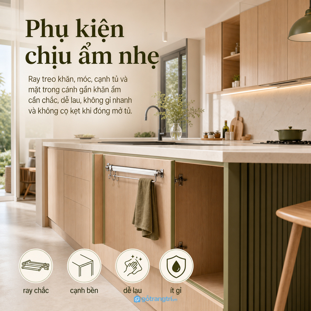 Chọn vật liệu dễ lau cho khu khăn ẩm dùng hằng ngày