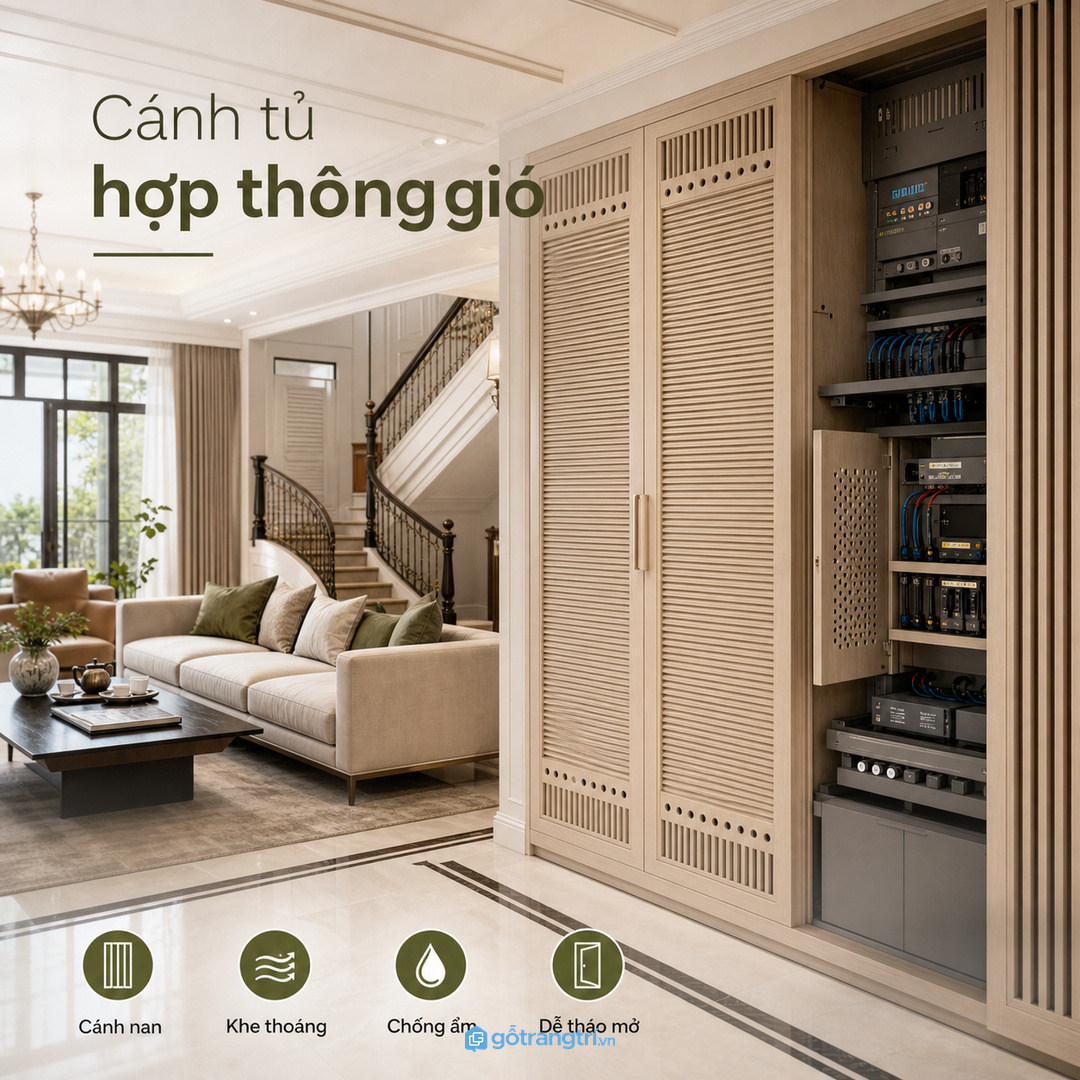 Chia luồng dây rõ giúp bảo trì nhanh và ít tháo dỡ