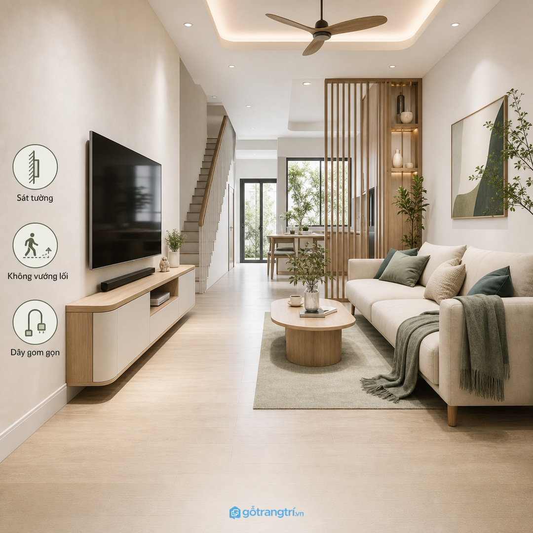 Chọn kích thước mỏng, màu nhẹ và cánh dễ mở