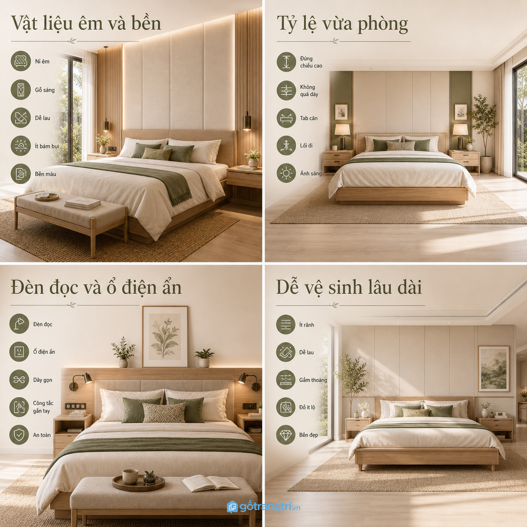 Tỷ lệ tab, vách và lối đi quyết định phòng ngủ master có thoáng hay không