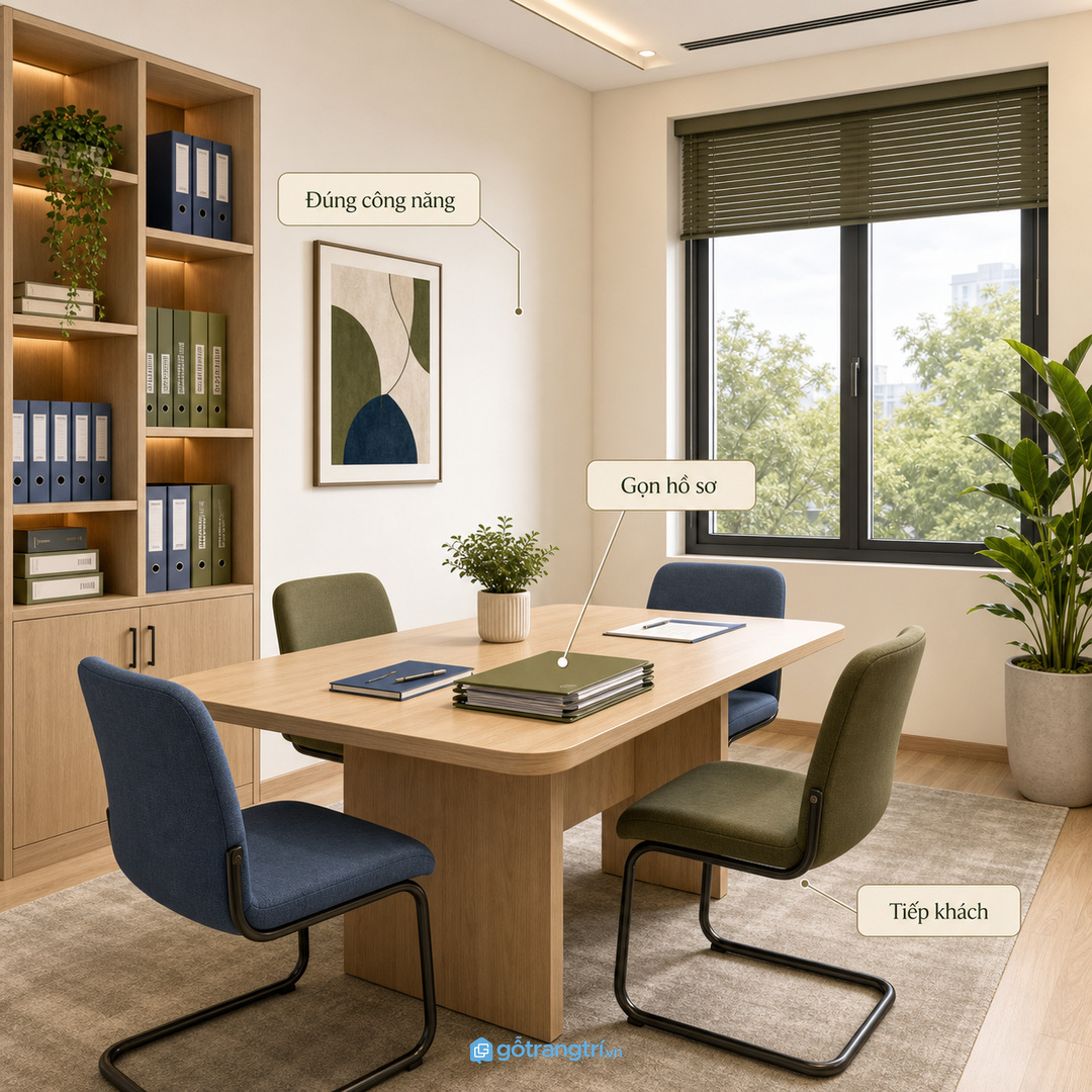 Team nhỏ cần bàn họp linh hoạt để họp nhanh, brainstorm và làm việc nhóm