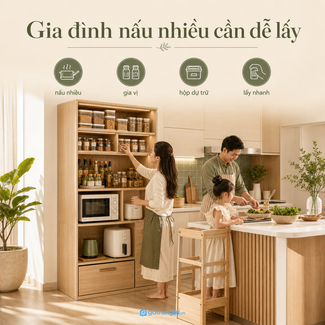 Căn hộ studio nên dùng kệ cao hẹp sát mảng tường