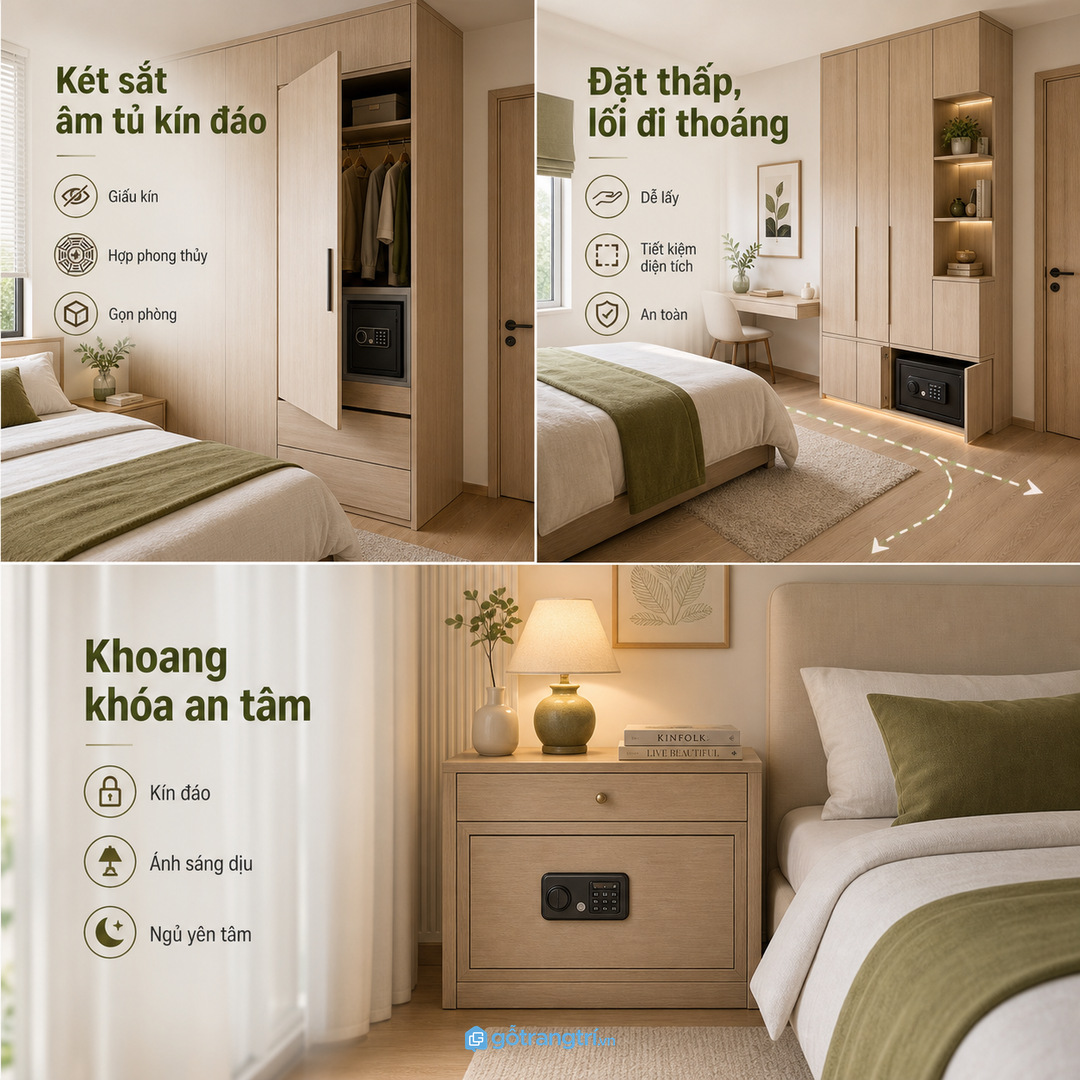 Căn hộ nhỏ có tủ áo sát giường