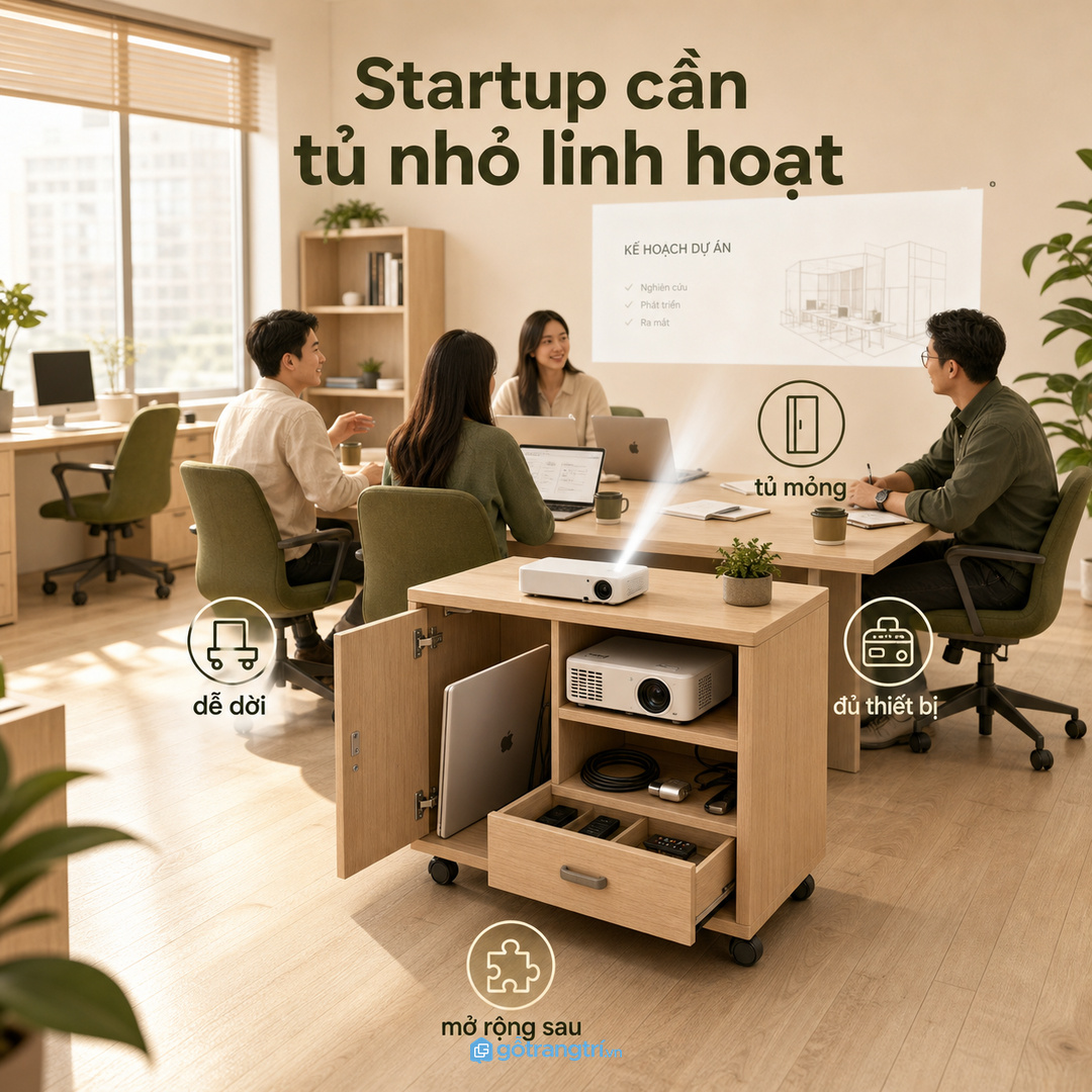 Startup cần tủ nhỏ linh hoạt
