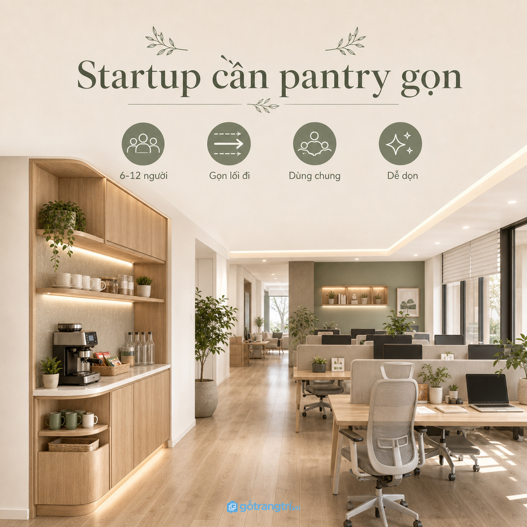 Startup nhỏ cần gọn lối đi và dễ dùng chung