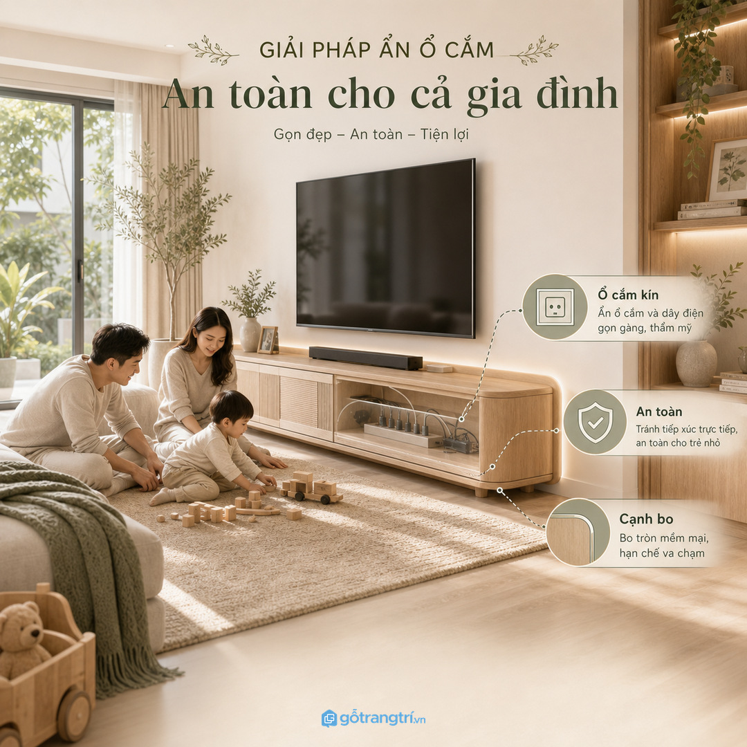 Căn hộ có phòng khách liền bếp