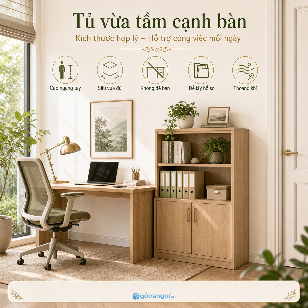 Góc học trong căn hộ nhỏ