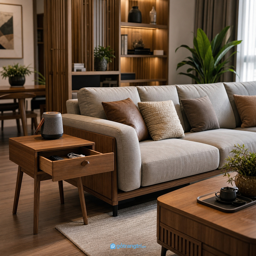 Nhà có trẻ nhỏ cần ổ sạc kín và cạnh bàn mềm