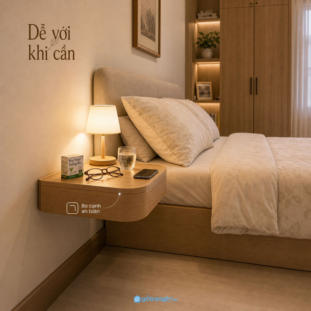 Hai bên đầu giường chia theo thói quen riêng
