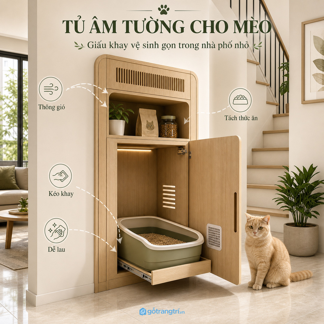 Phòng khách cần góc ăn uống sạch và không lộ đồ lặt vặt