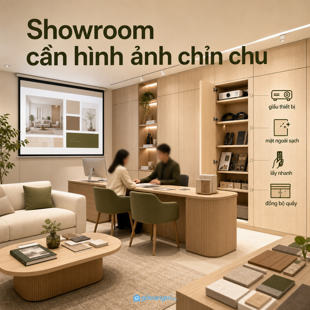 Showroom tư vấn cần hình ảnh chỉn chu
