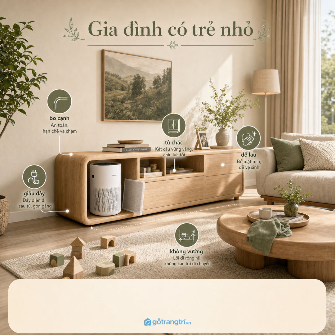 Nhà có người lớn tuổi cần vị trí lấy máy nhẹ tay và an toàn