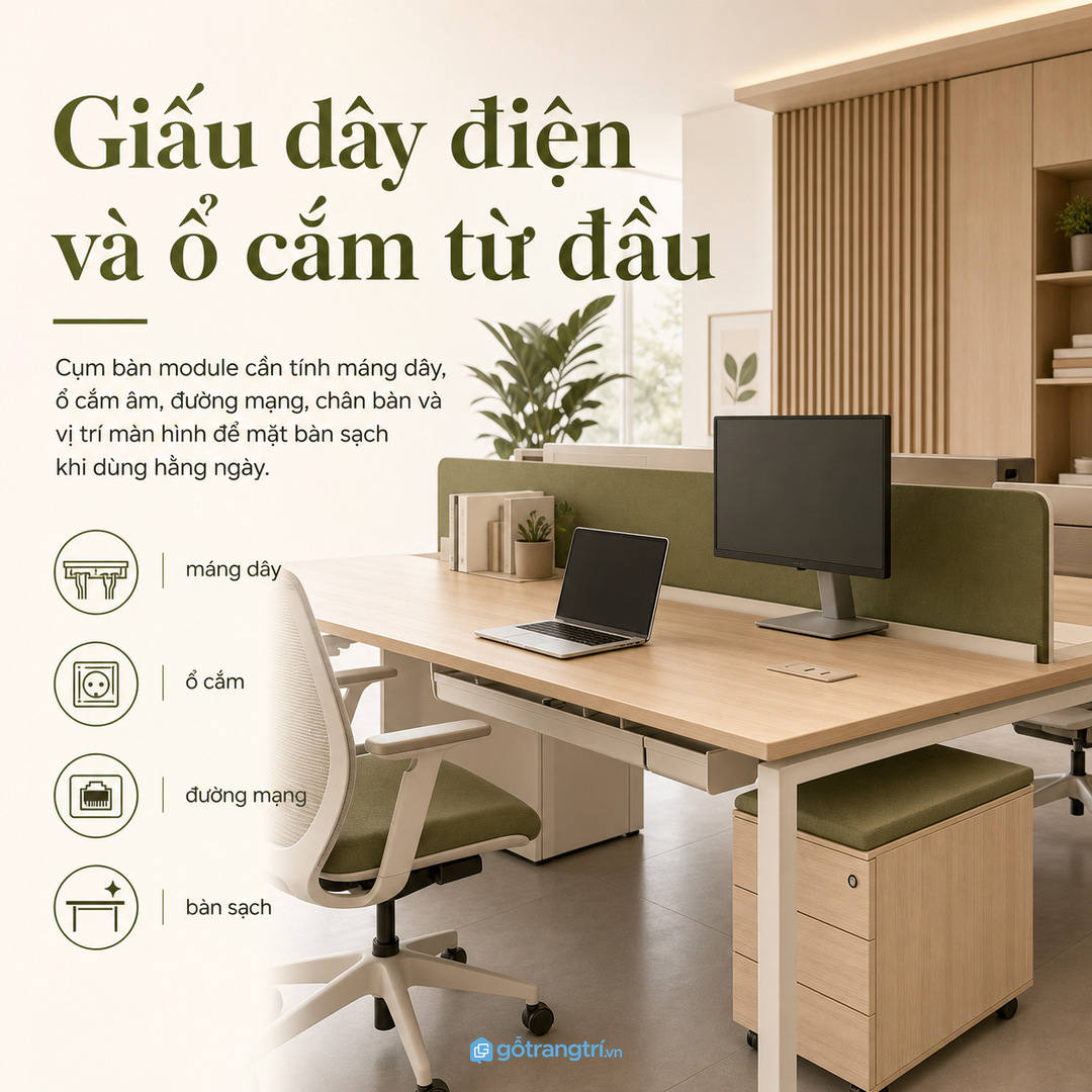 Showroom nhỏ cần bàn tiếp khách gọn mắt
