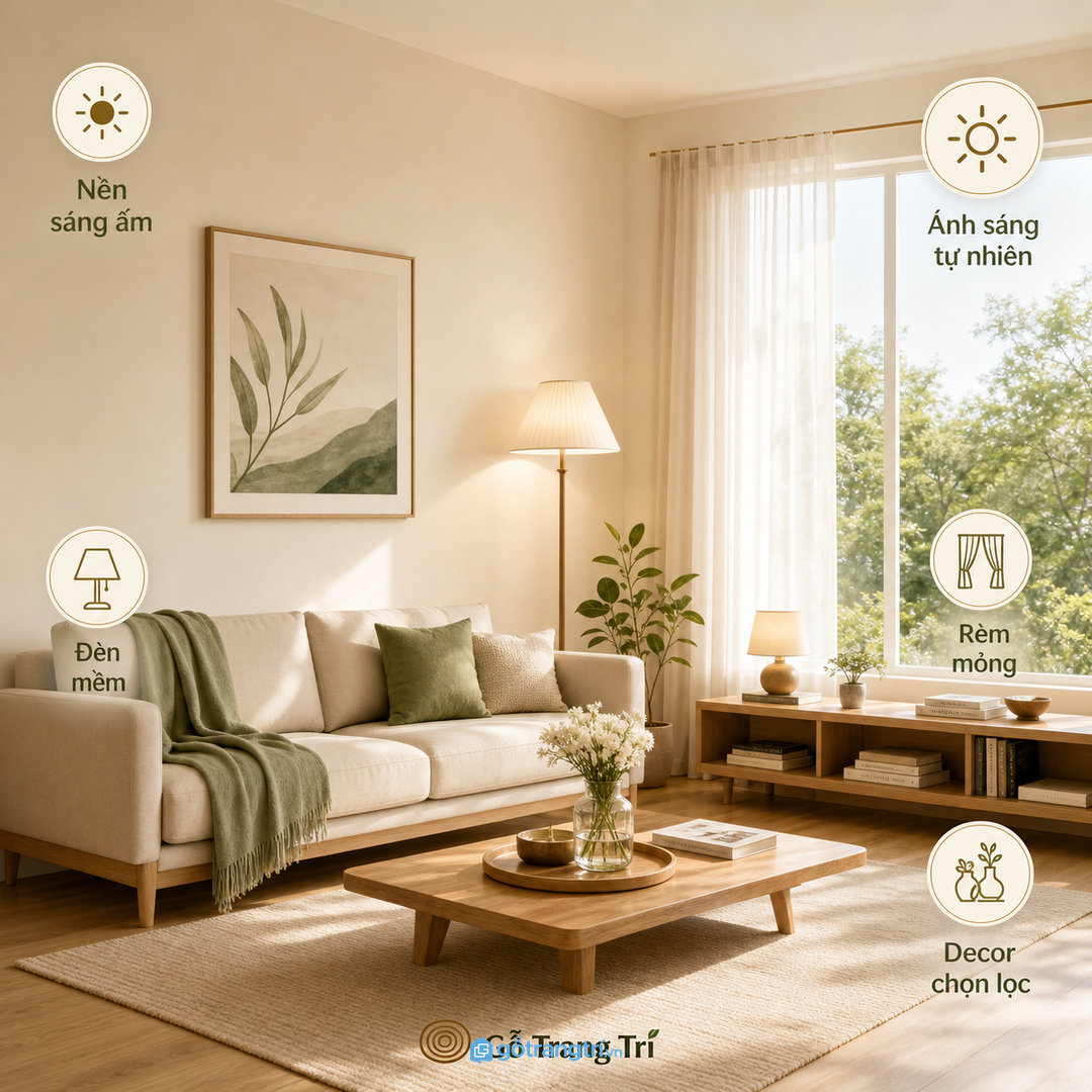 Phòng khách hay tiếp khách cần sofa chính gọn và ghế phụ linh hoạt