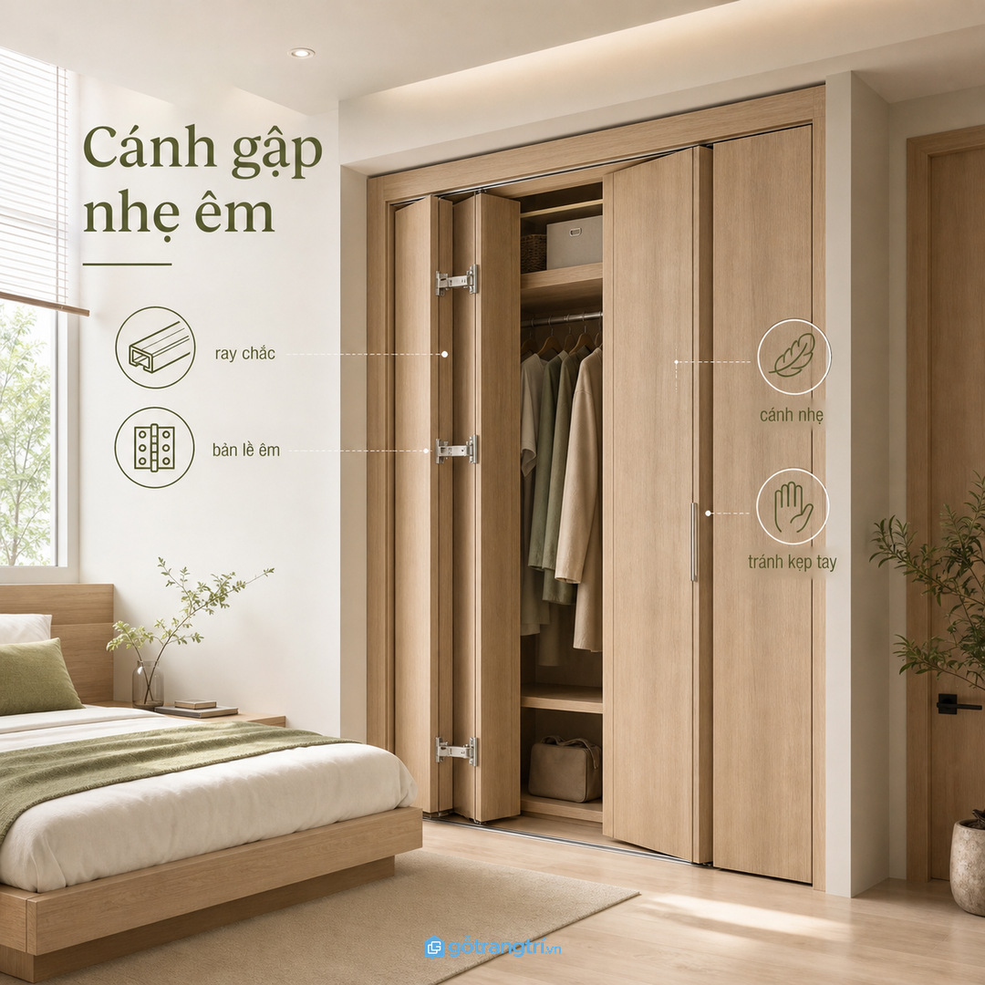 Phòng trẻ lớn cần tủ dễ nhìn, dễ tự cất đồ